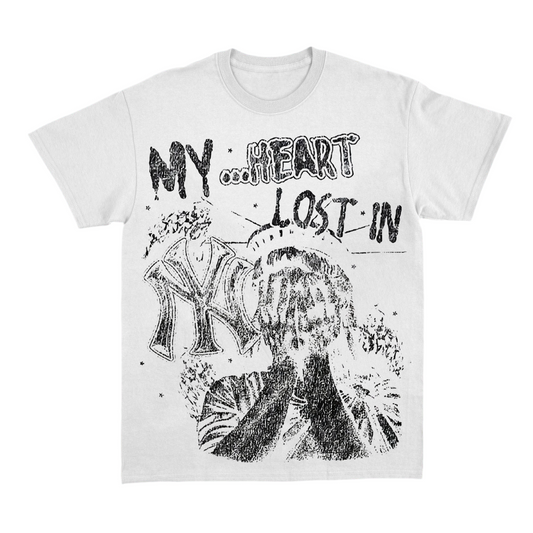 MY HEART LOST IN NY T-SHIRT - WHITE