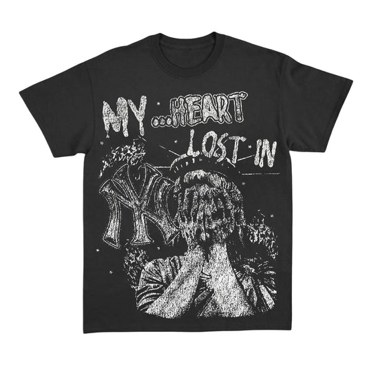 MY HEART LOST IN NY T-SHIRT - BLACK